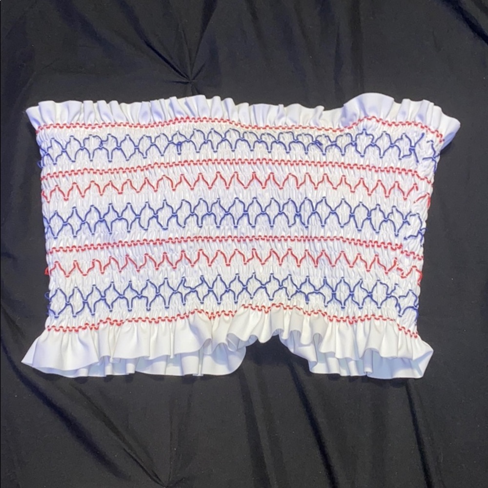 Bandeau Bikini Top Xhilaration™ Red White and Blue